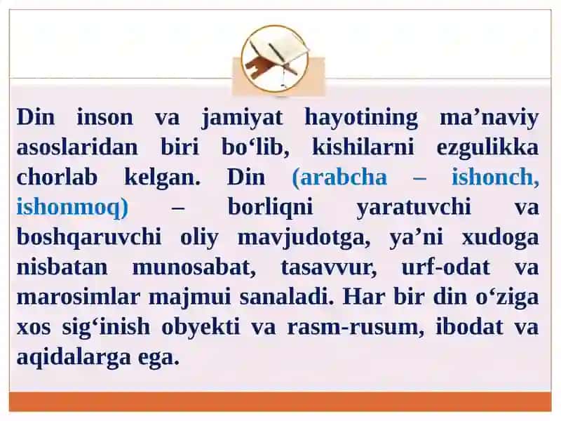 Dinshunoslik fanining predmeti va funksiyalari 2