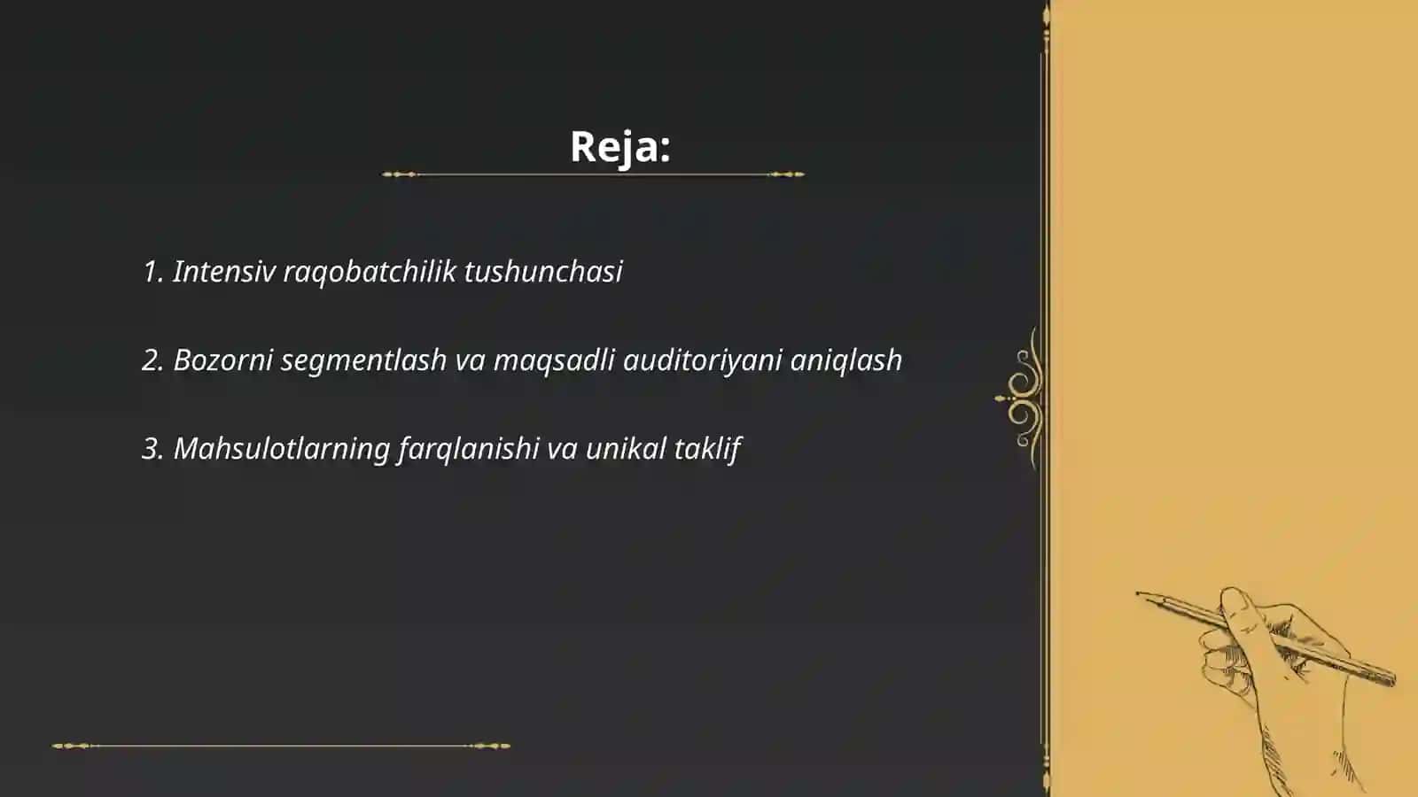Intensiv raqobatchilik xavfi 2