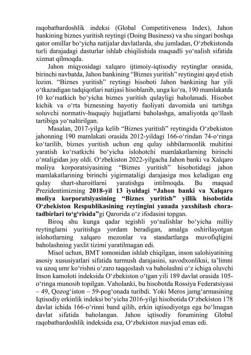 Yangi O‘zbekiston Ijtimoiy-Siyosiy va Iqtisodiy Hayotida O‘zgarishlar 2