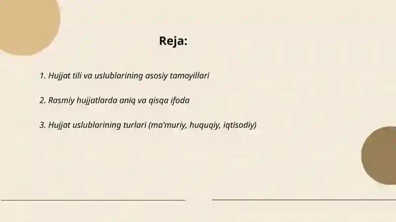 Hujjat tili va uslublari 2
