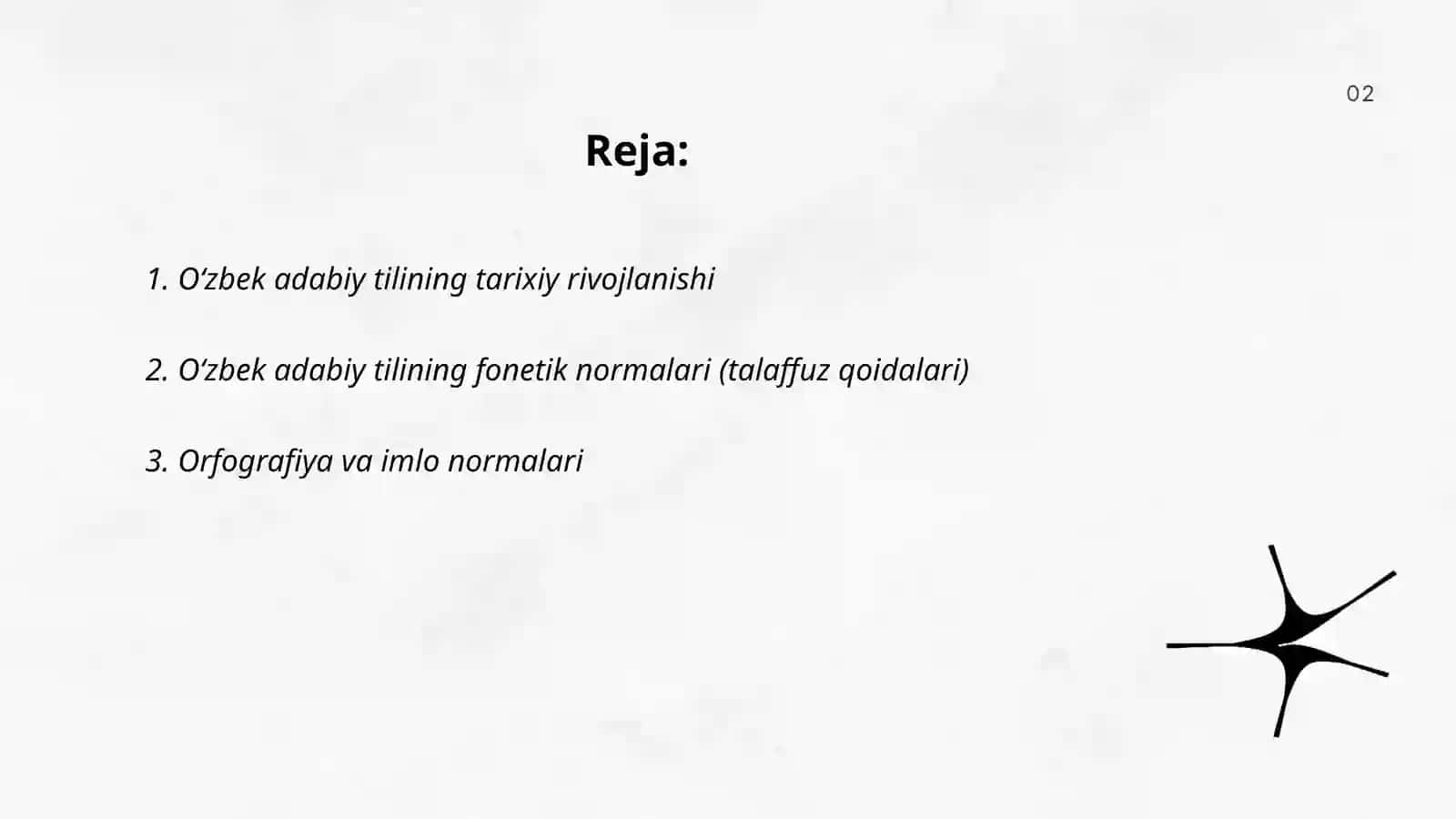 Oʻzbek adabiy tili.  Lison va nutq normalari 2