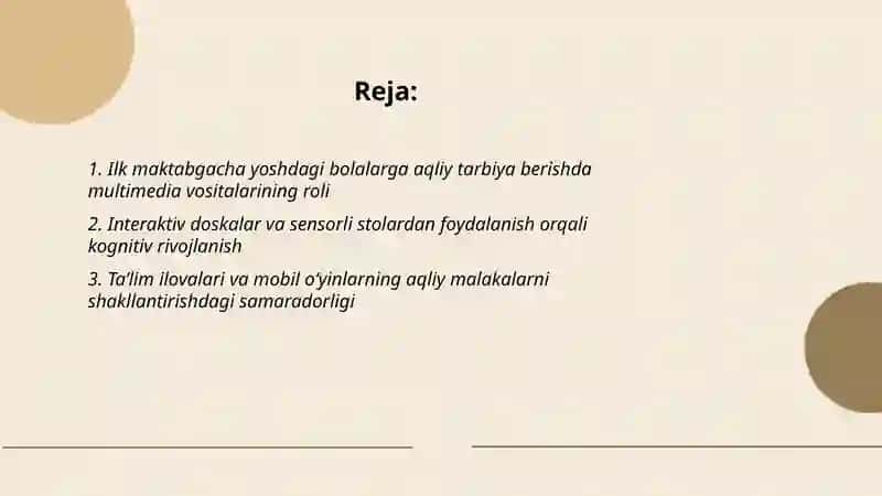 Aqliy tarbiya berish texnalogiyasi 2