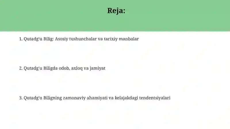 Qutadg'u Bilig 2