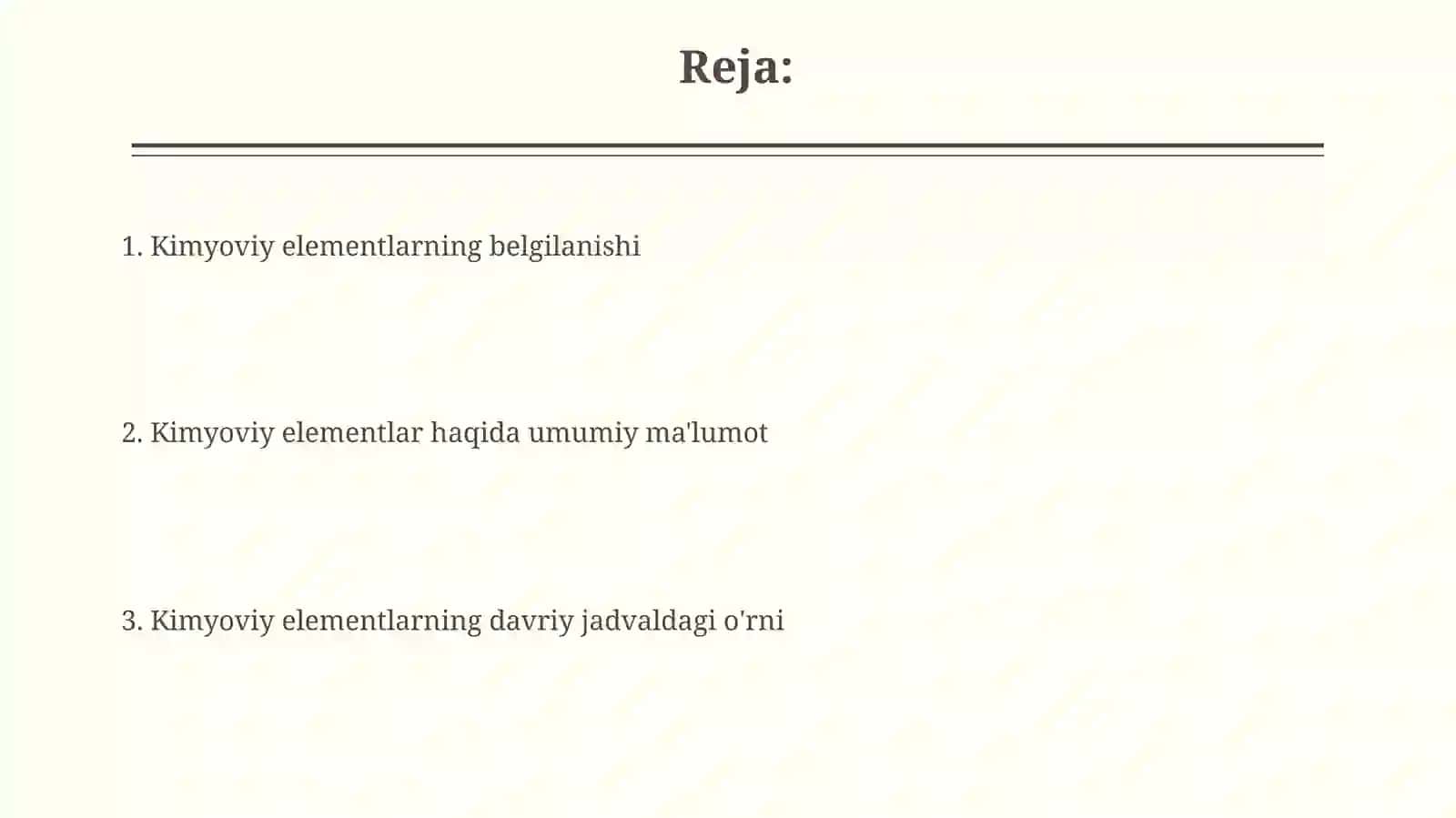 Kimyoviy elementlar belgilanishi 2
