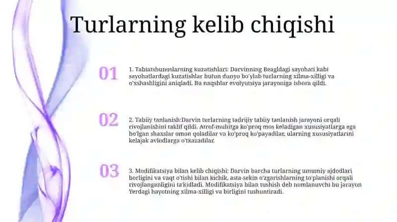 Yangi Turlarning Paydo Bo‘Lish Evolutsiyasi 2