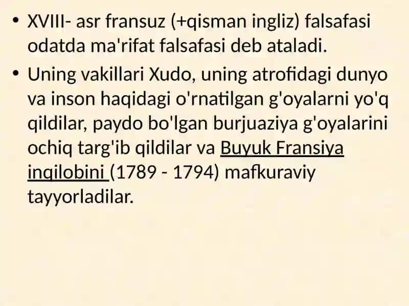 MA'RIFIYAT DAVRI. TARAQQIYOT G’OYASI 2