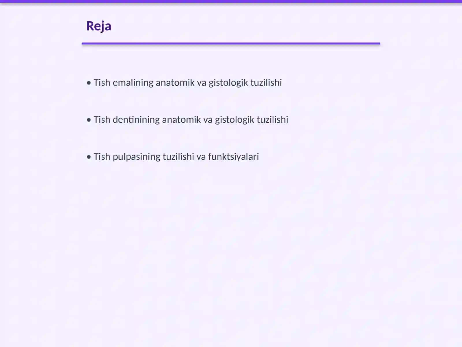 Tishlarning anatomiyasi va gistologiyasi 2