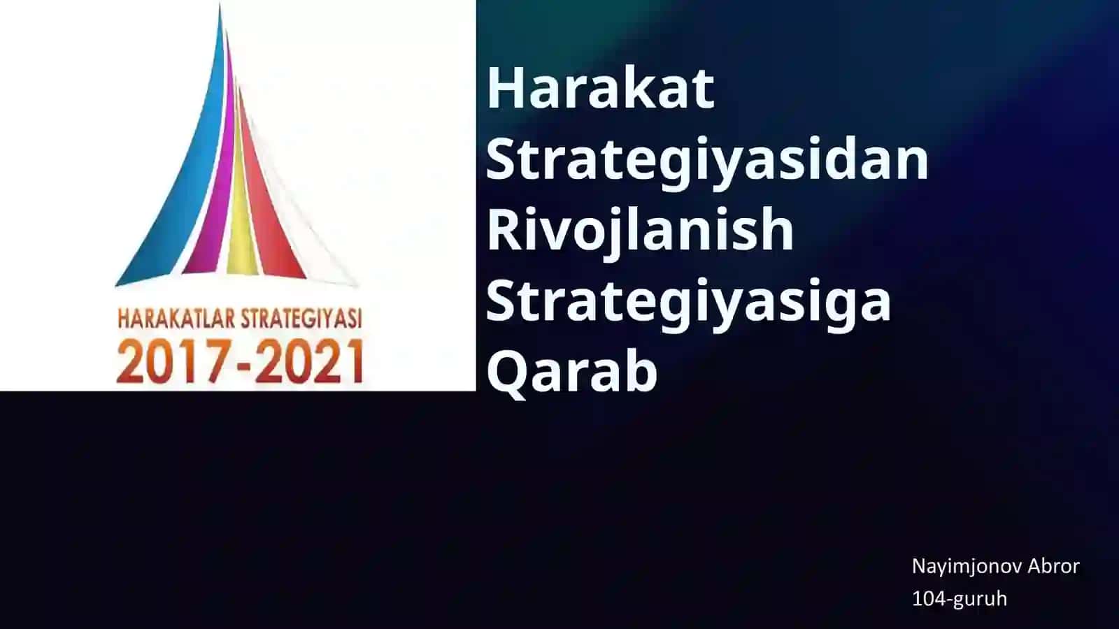Yurisprudentsiya yo'nalishida harakat strategiyasi 2