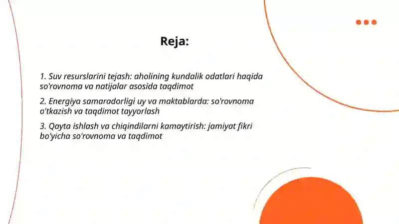 Tabiiy resurslardan oqilona foydalanish yo'llari 2