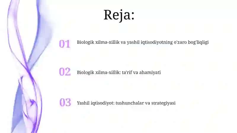 Biologik xilma-xillik va yashil iqtisodiyot 2