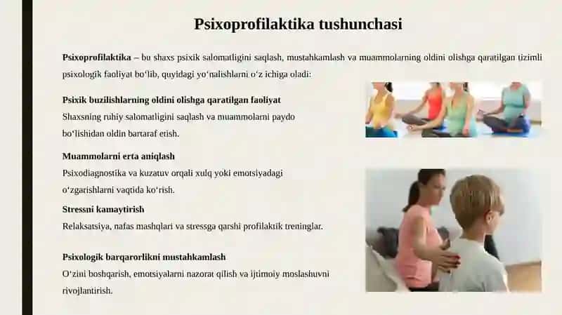 Psixoprofilaktika va psixokorreksiya fanidan 2