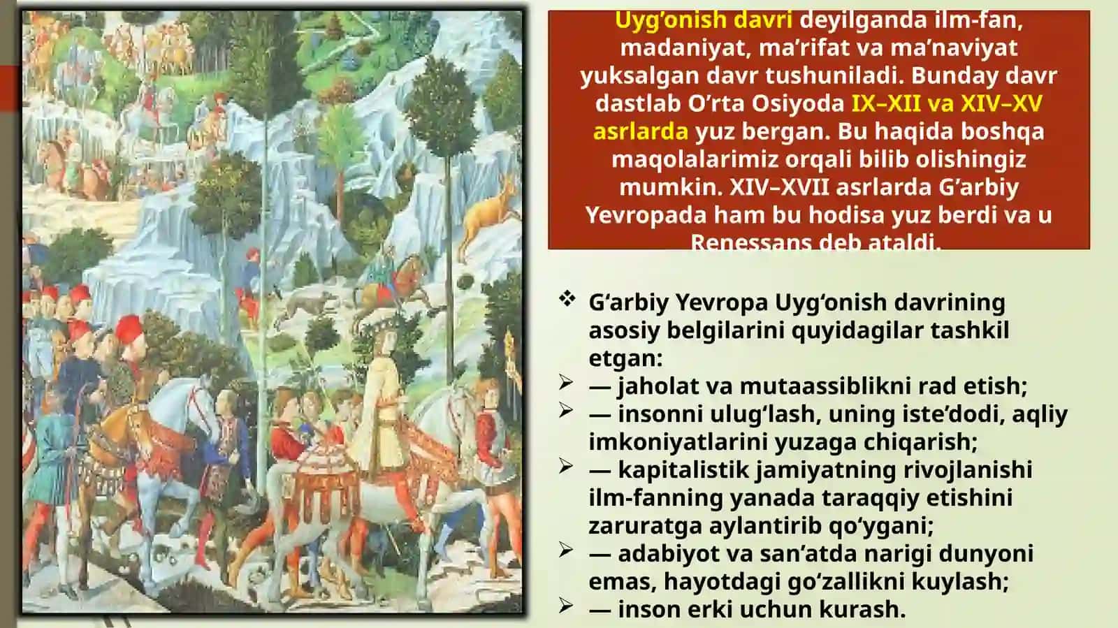 Uyg‘onish davri 2