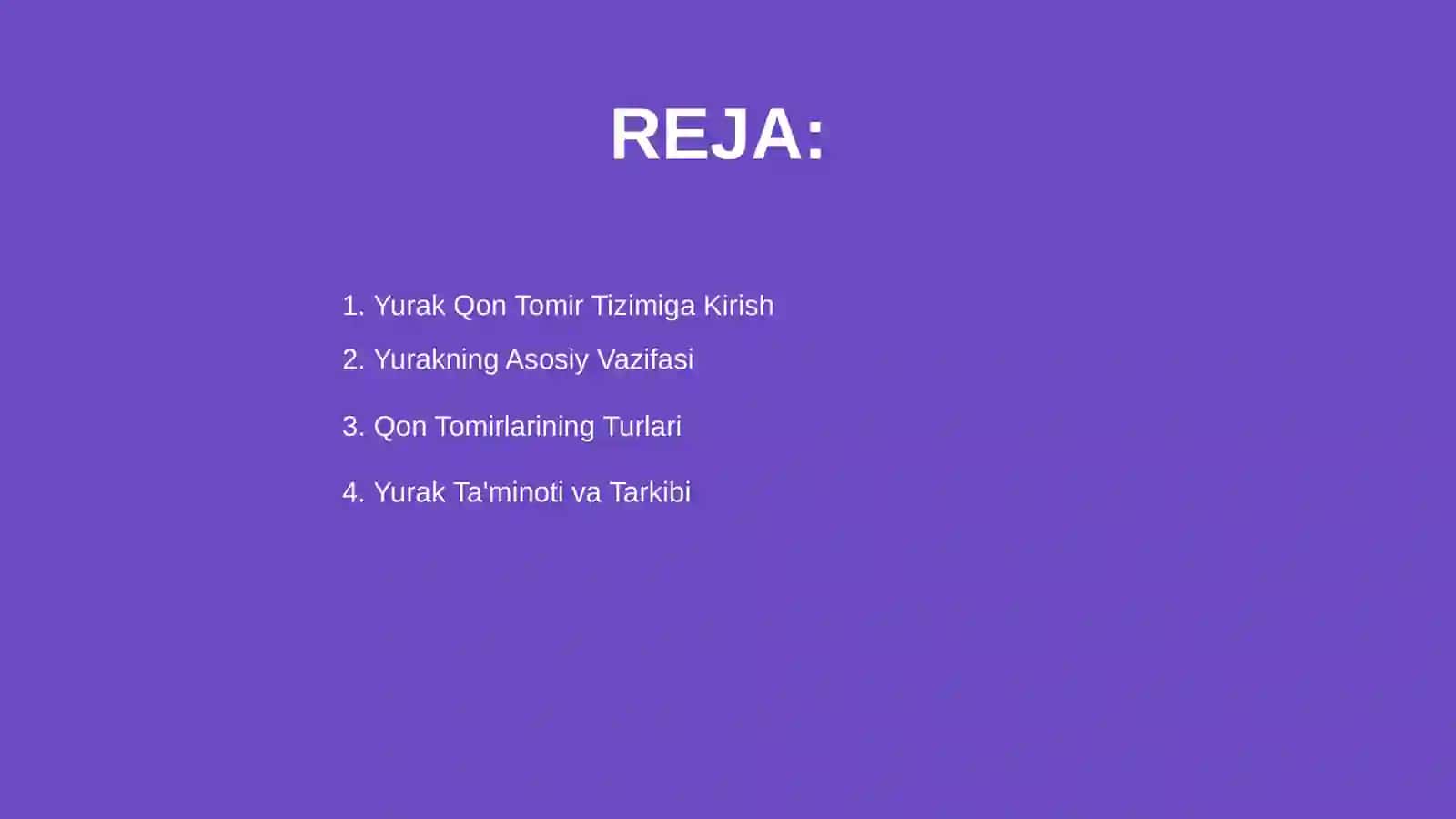 Yurak qon tomir tizimi 2