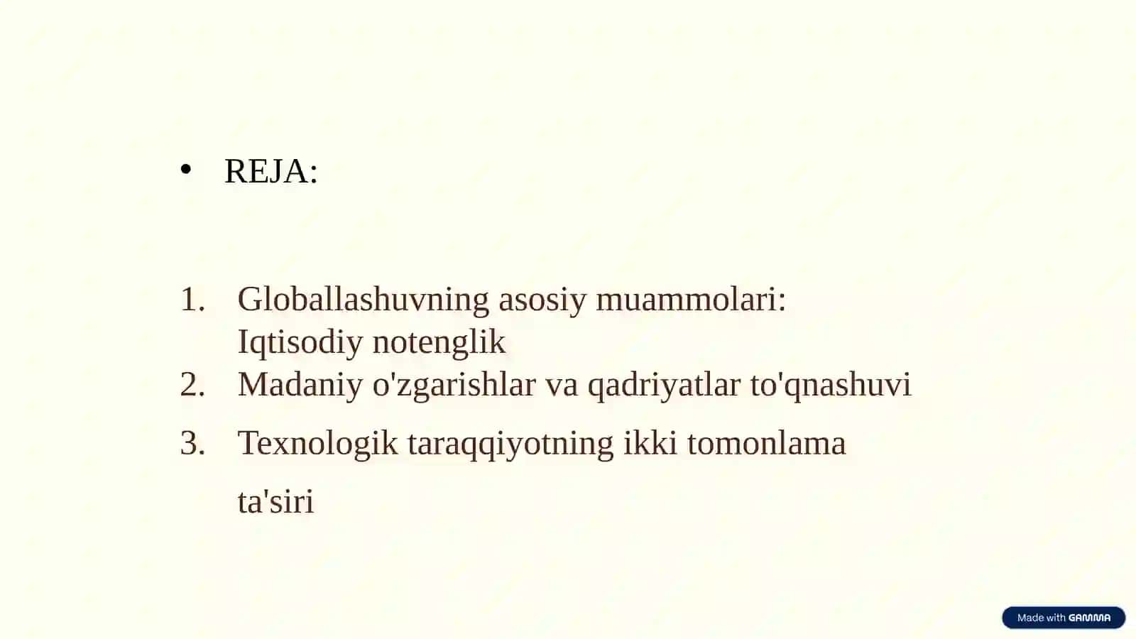 JAHON IQTISODIYOTINING GLOBALLASHUV MUAMMOLARI VA ULARNING GURUHLANISHI 2