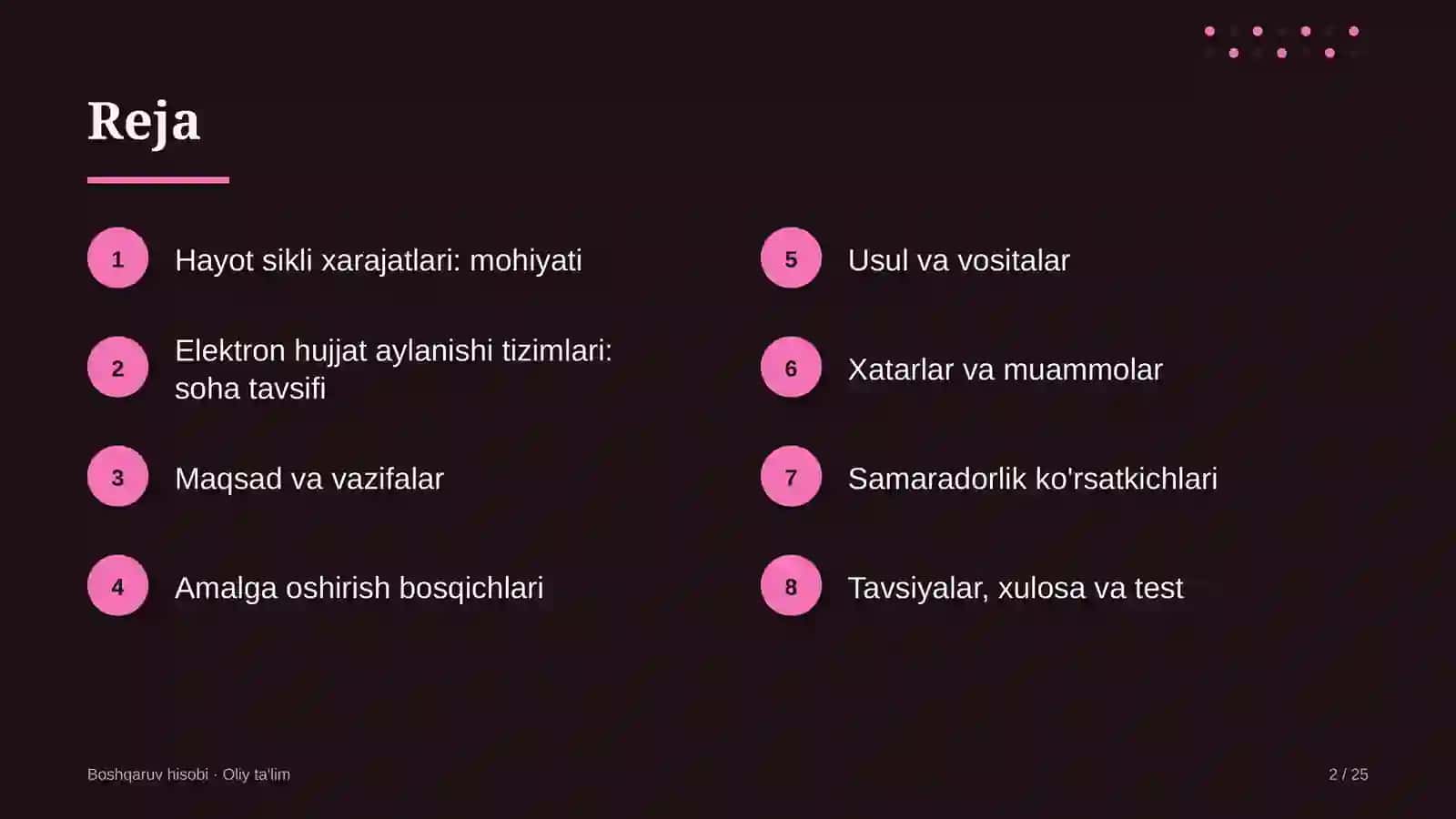 elektron hujjat aylanishi tizimlarida hayot sikli bo'yicha xarajatlarni hisoblash 7822 2
