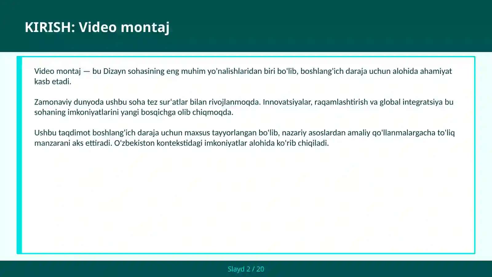VIDEO MONTAJ 2