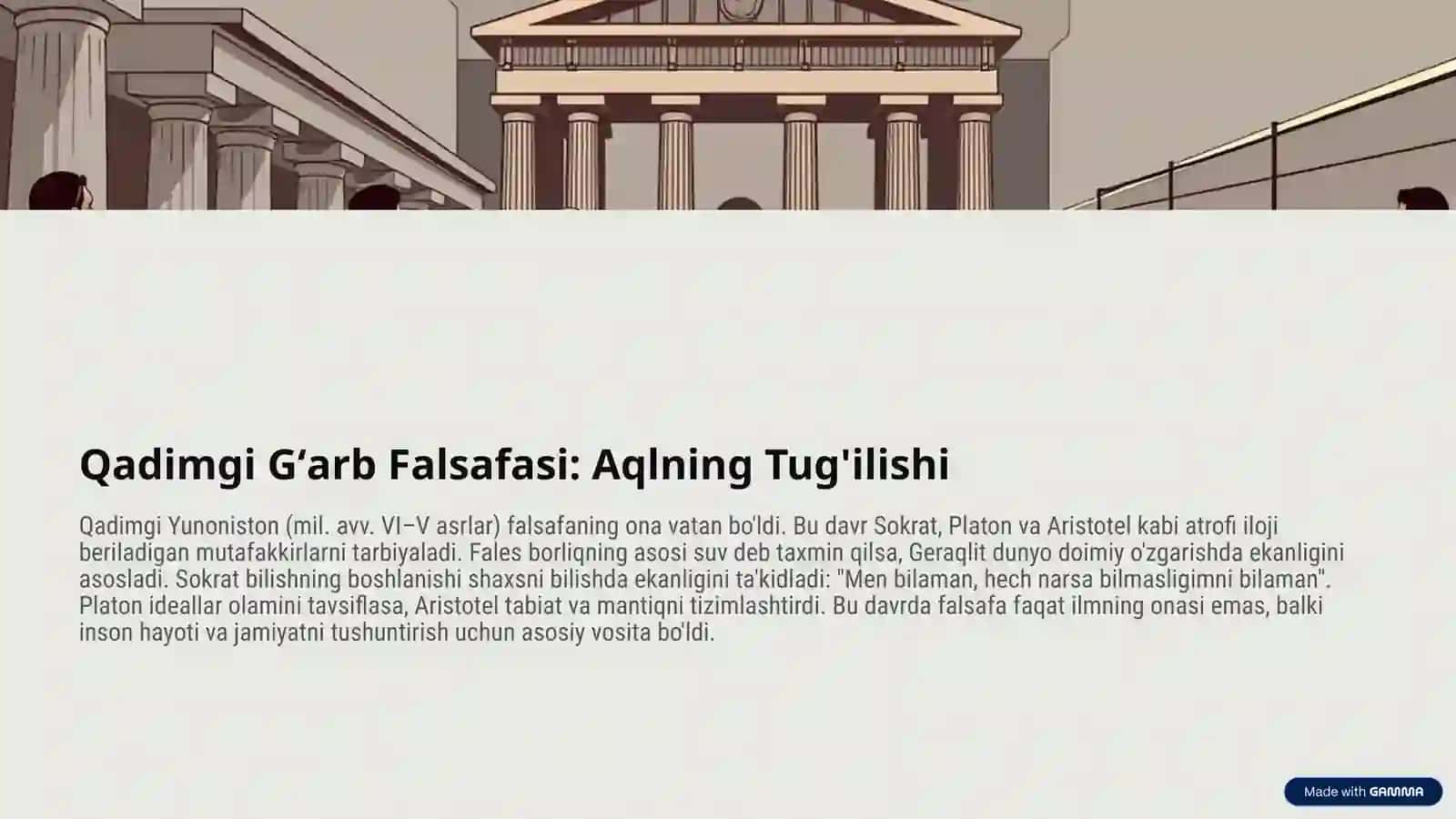 Gʻarb Falsafasi: Aql va Ilmning Yo'li 2