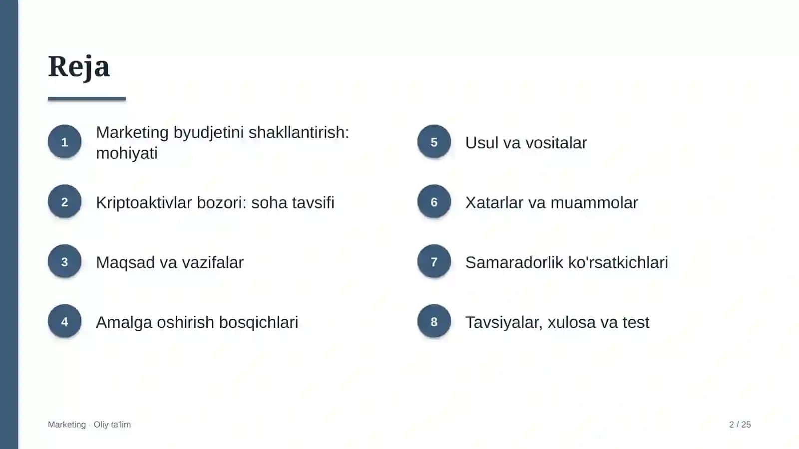 Kriptoaktivlar bozorida marketing budjetini shakllantirish 2