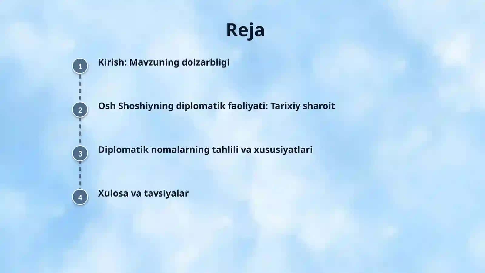 Ash Shoshiyning diplomatik nomalari 2