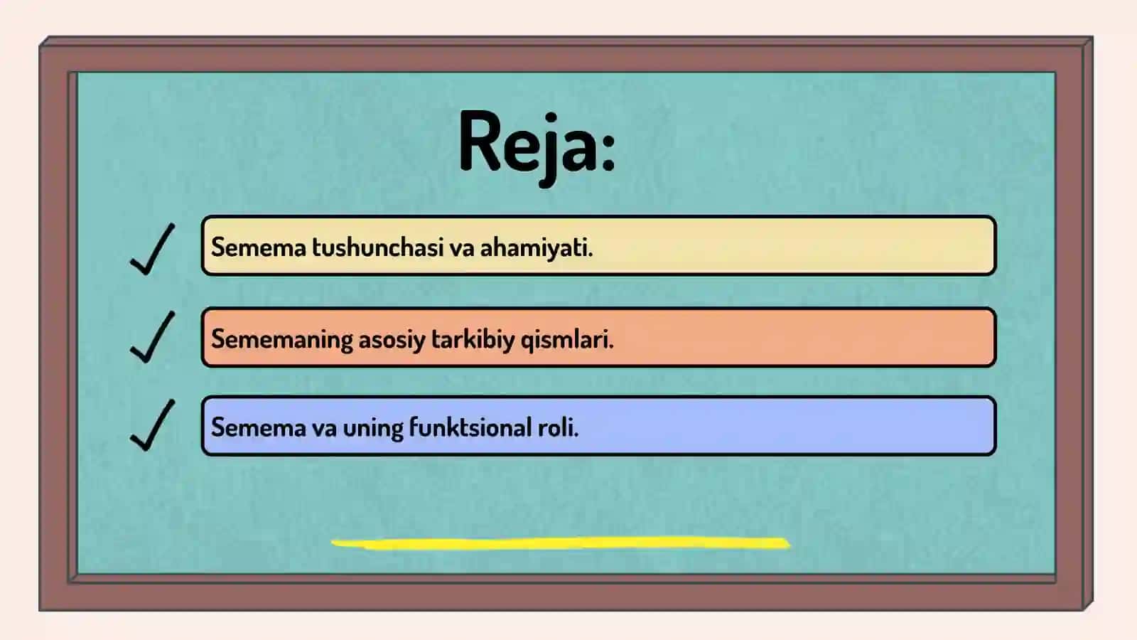 Semema va uning tarkibiy qismlari 2