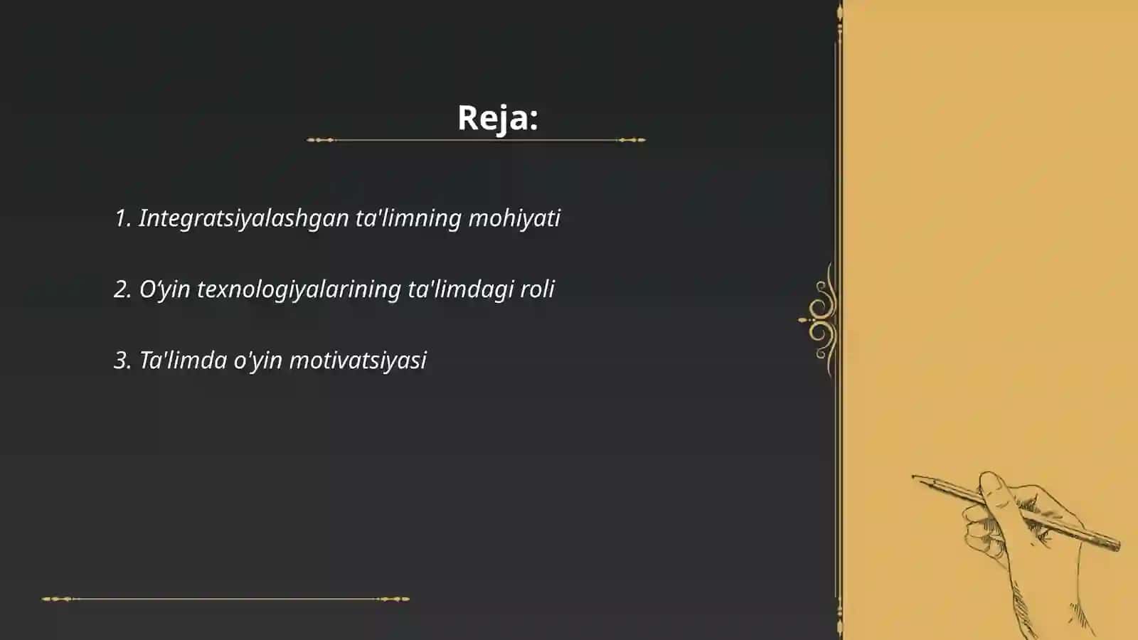 Integratsiyalashgan ta'limda o`yin texnologiyalari 2