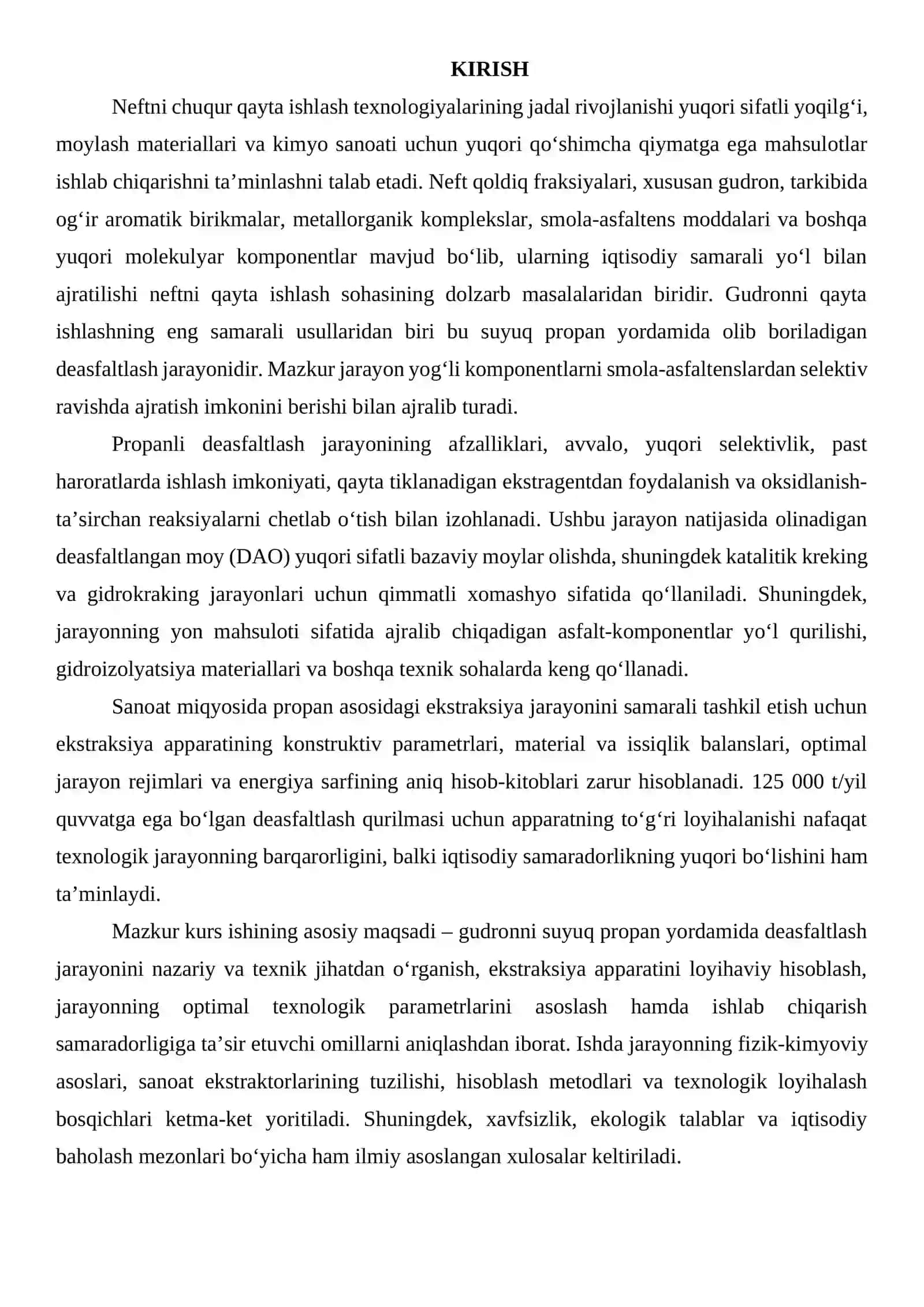 Suyuq propan bilan deasfaltlash apparati 2