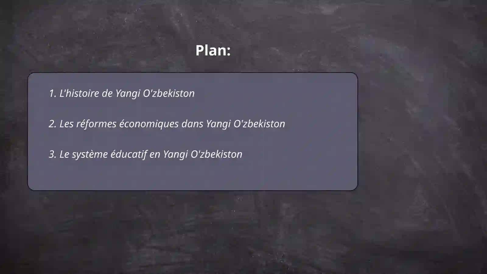 L'histoire de Yangi O'zbekiston 2