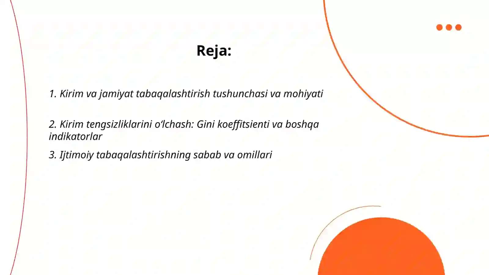 Kirim va jamiyat tabaqalashtirish 2