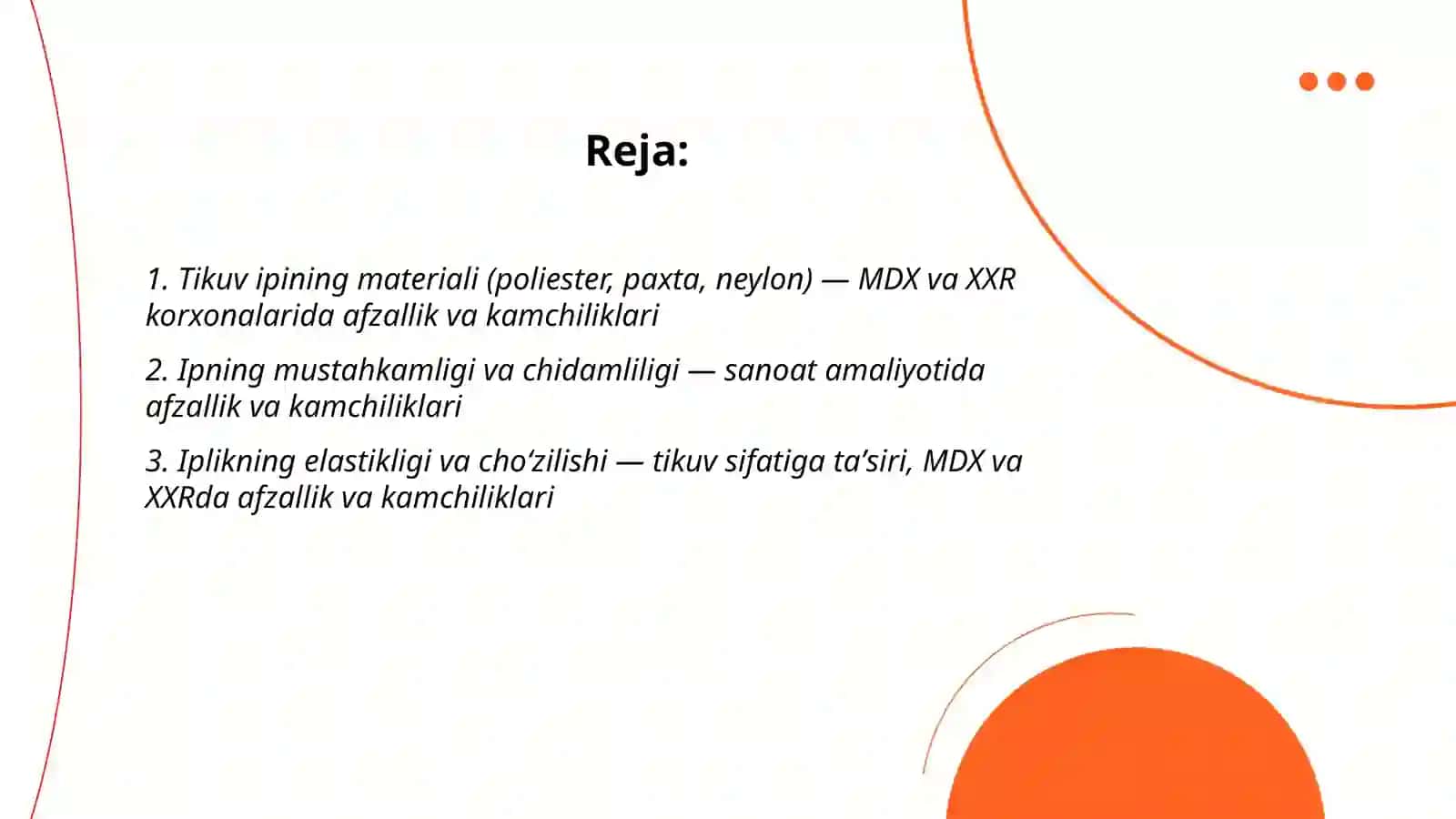 Tikuv iplarining afzallik va kamchiliklari 2
