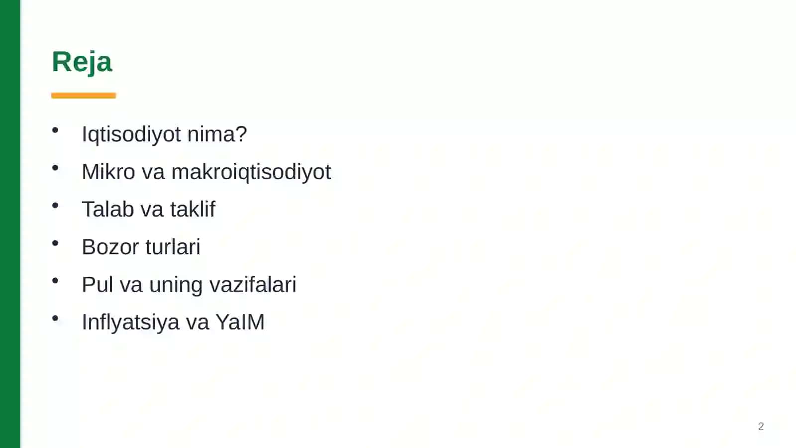 Iqtisodiyot nima? 2