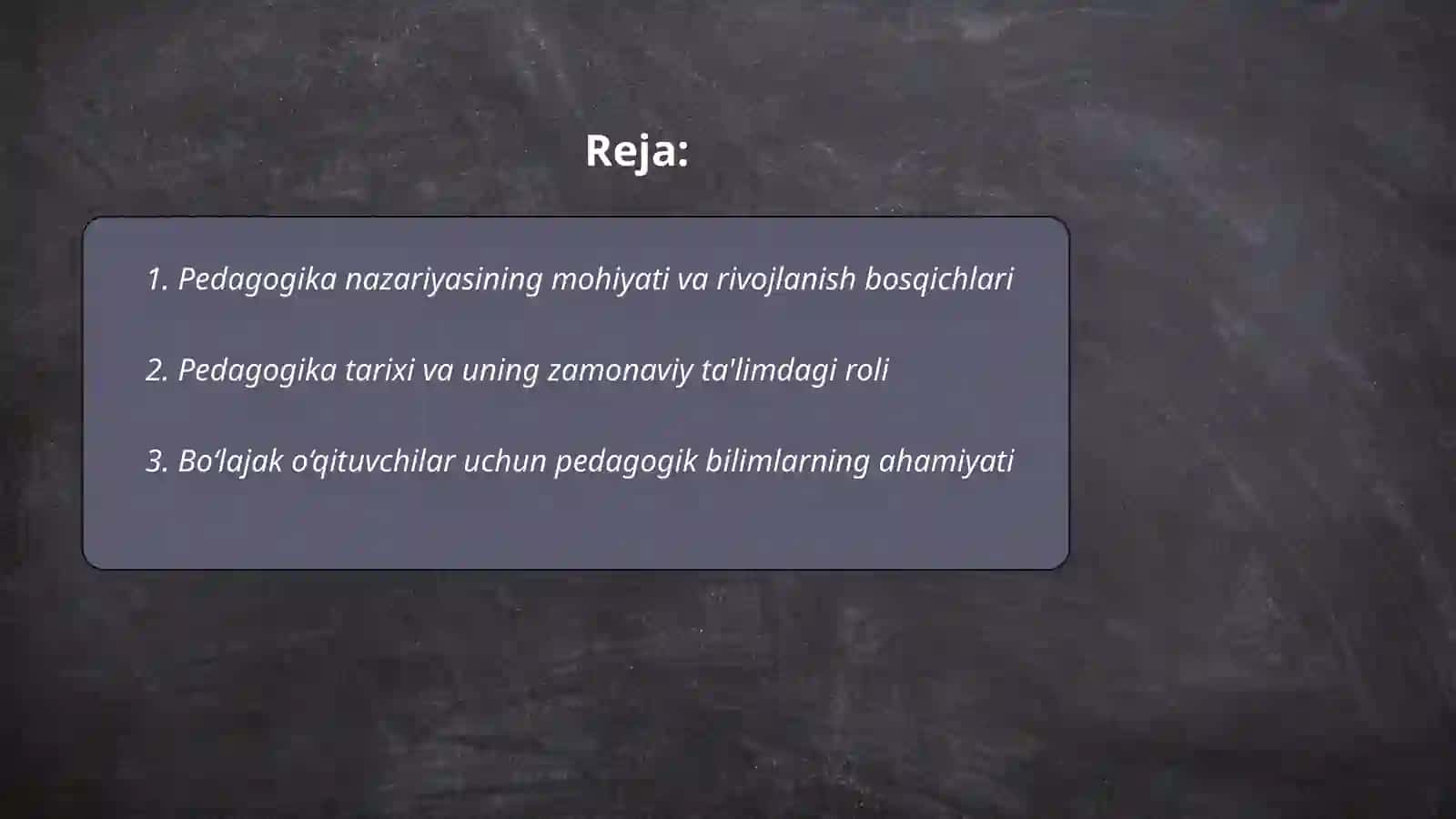 Pedagogika nazariyasi va tarixi 2