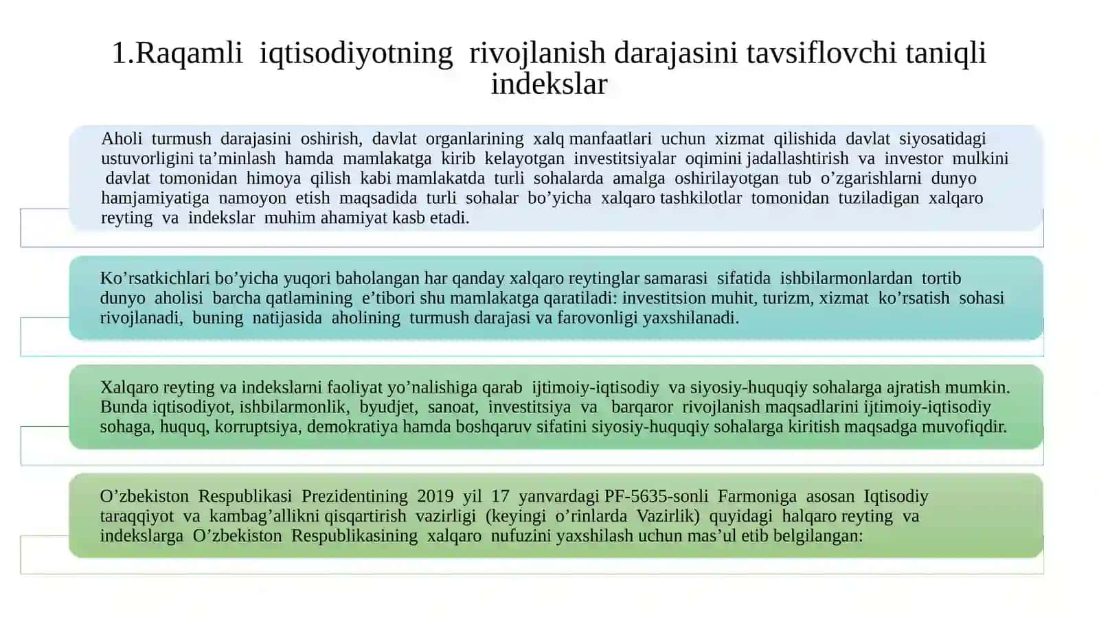 Raqamli Iqtisodiyotning Rivojlanish Darajasi va Raqamli Globallashuv Darajasi Tahlili 2