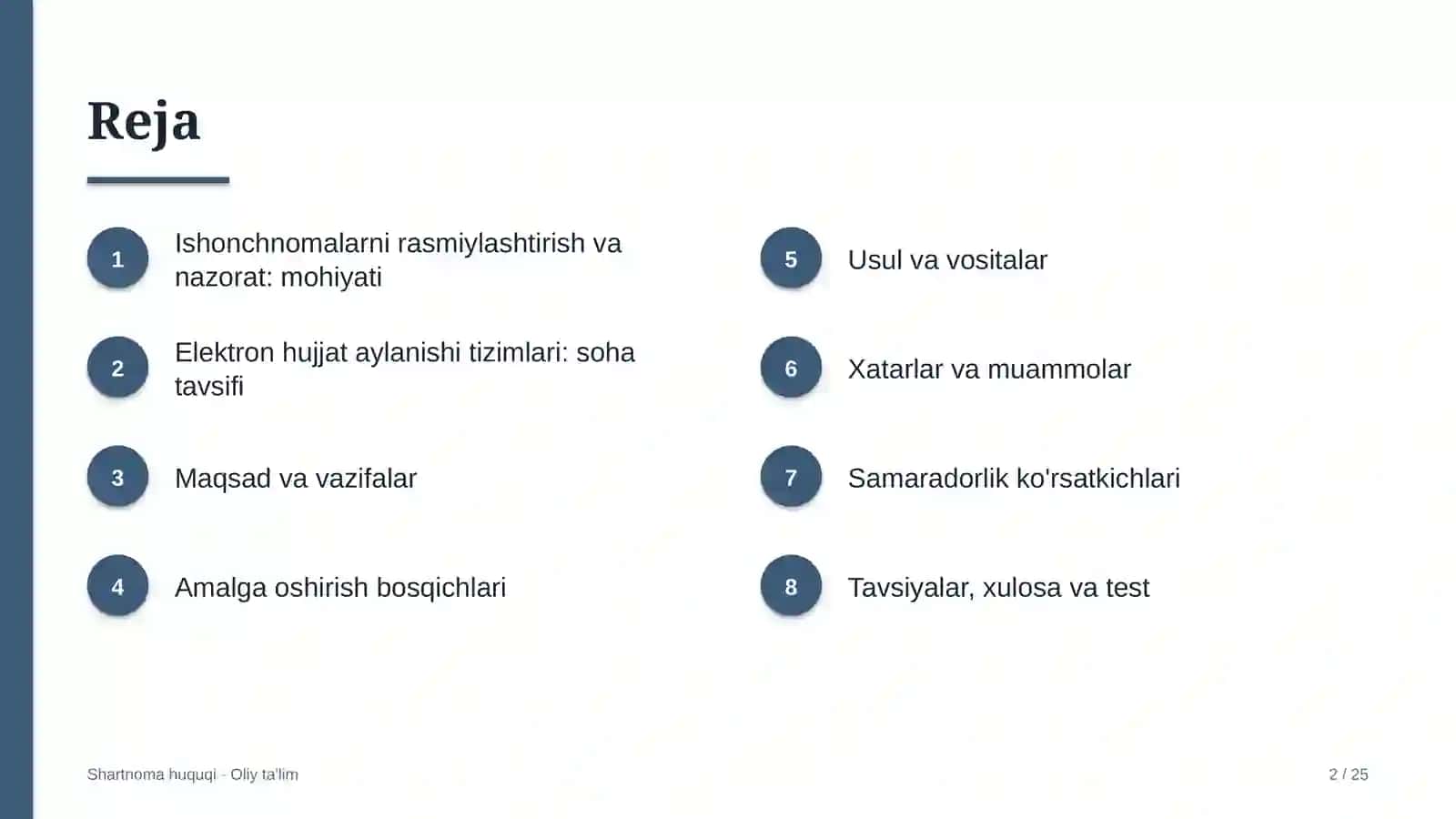 Elektron hujjat aylanishi tizimlarida ishonchnomalarni rasmiylashtirish va nazorat qilish 2