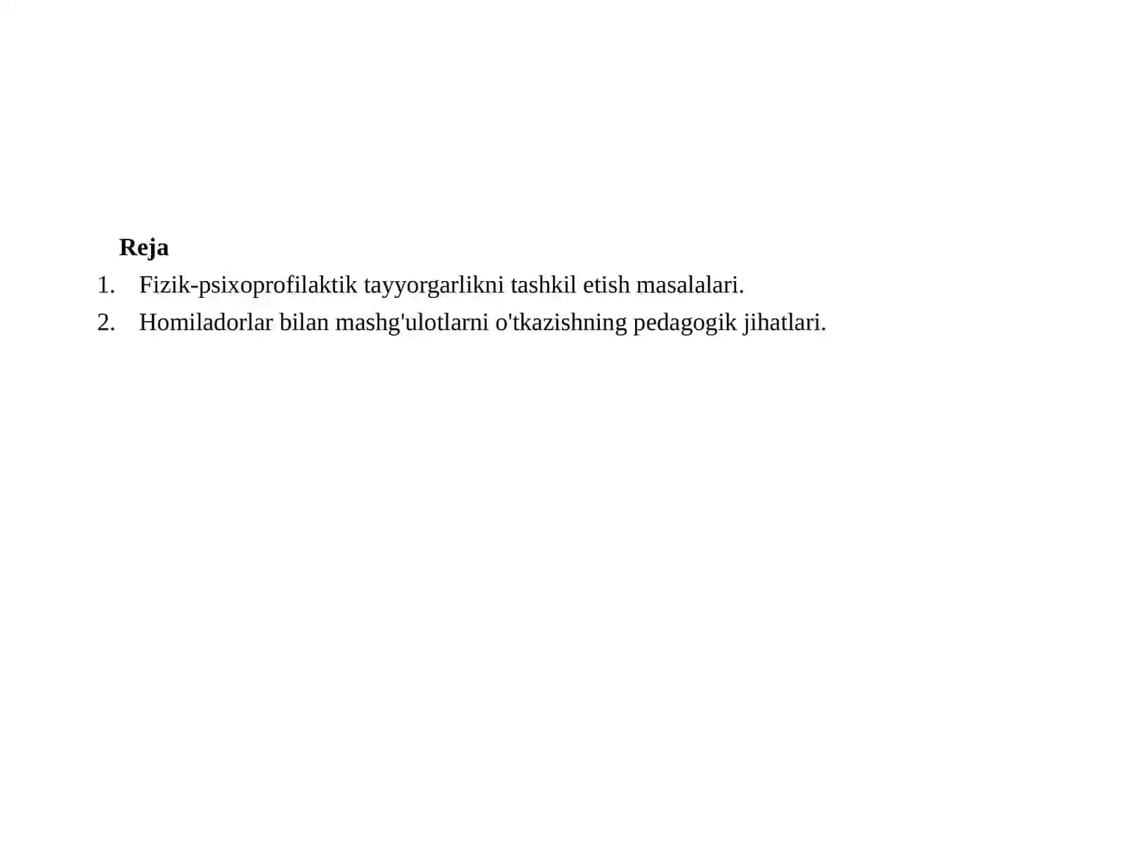 Homiladorlikda fiziopsixoprofilaktika va pedagogik jihatlar 2