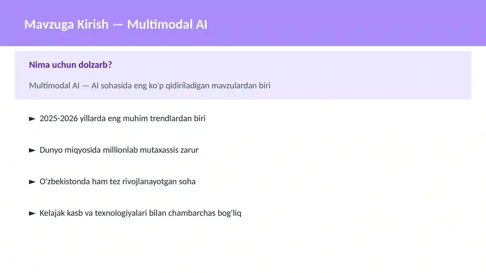 Multimodal AI 2