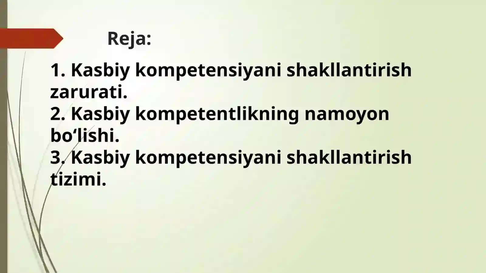 Kasbiy kompetensiya 2