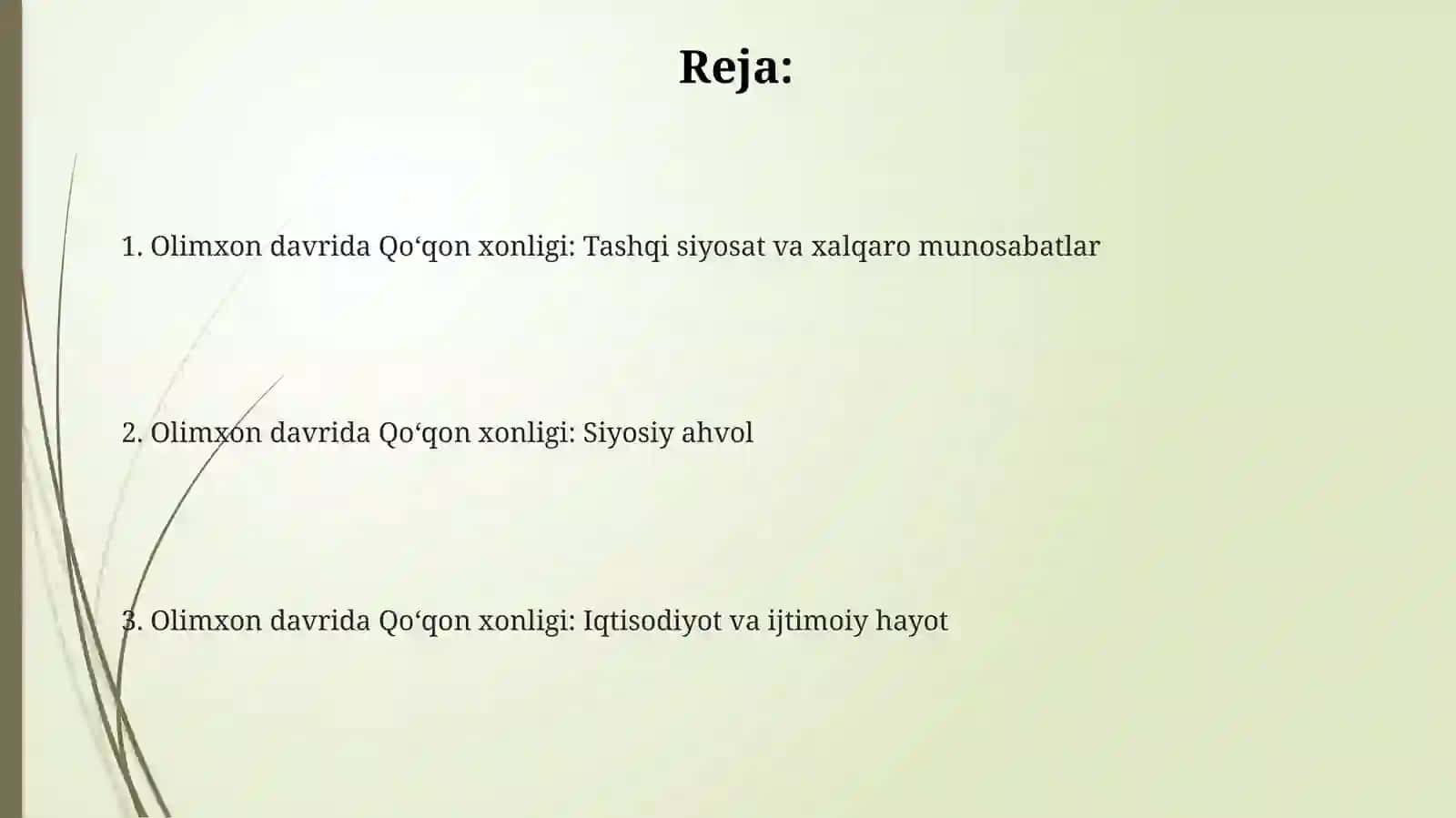 Olimxon davrida Qo'qon xonligi 2