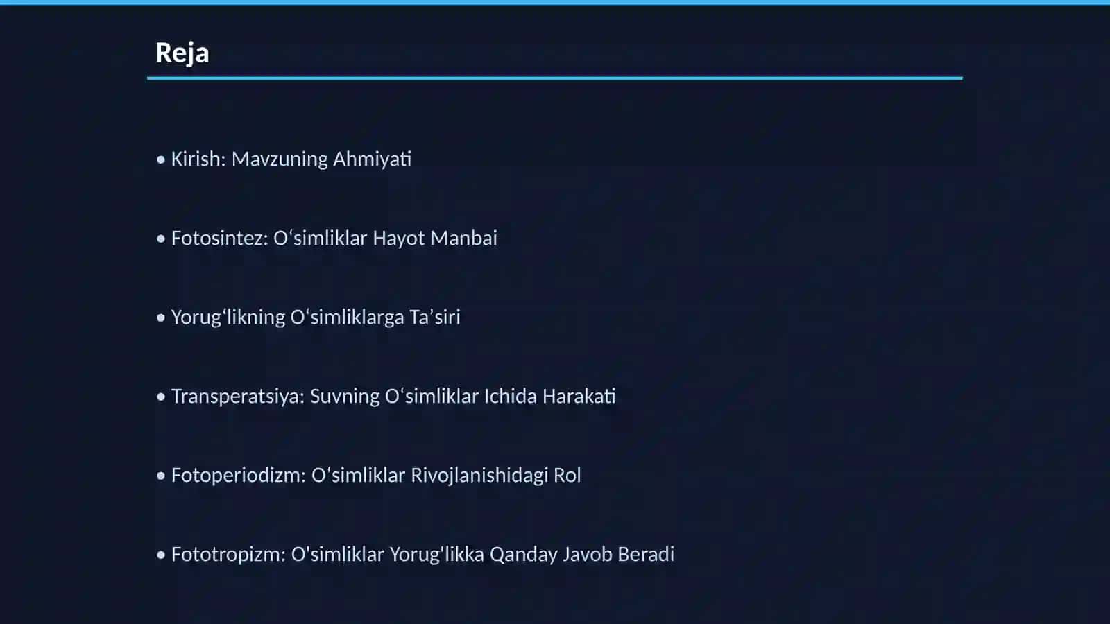 Geliofit va Siofit Oʻsimliklar Tuzilishi 2
