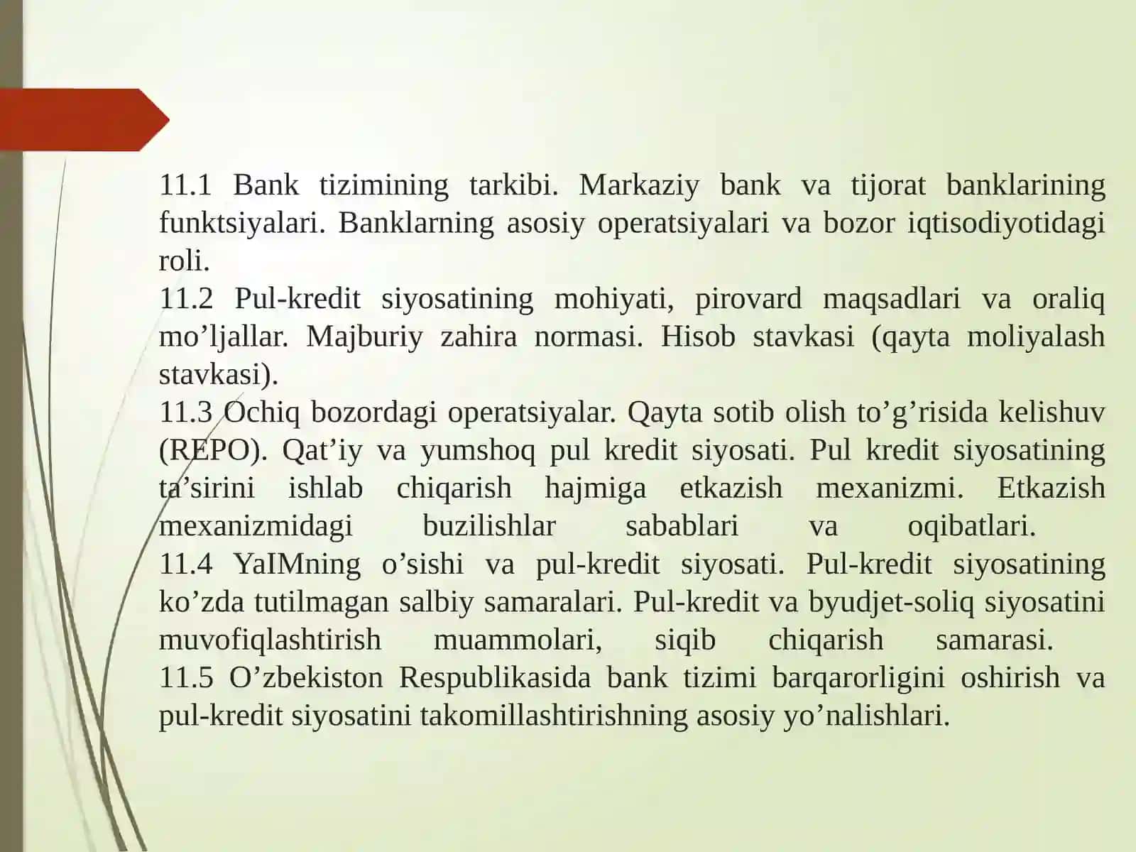 Banklarning iqtisodiy barqarorlikni ta’minlashdagi o‘rni 2