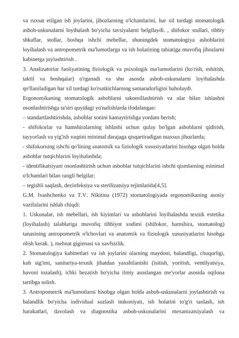 Ergonomika in dentistry 2