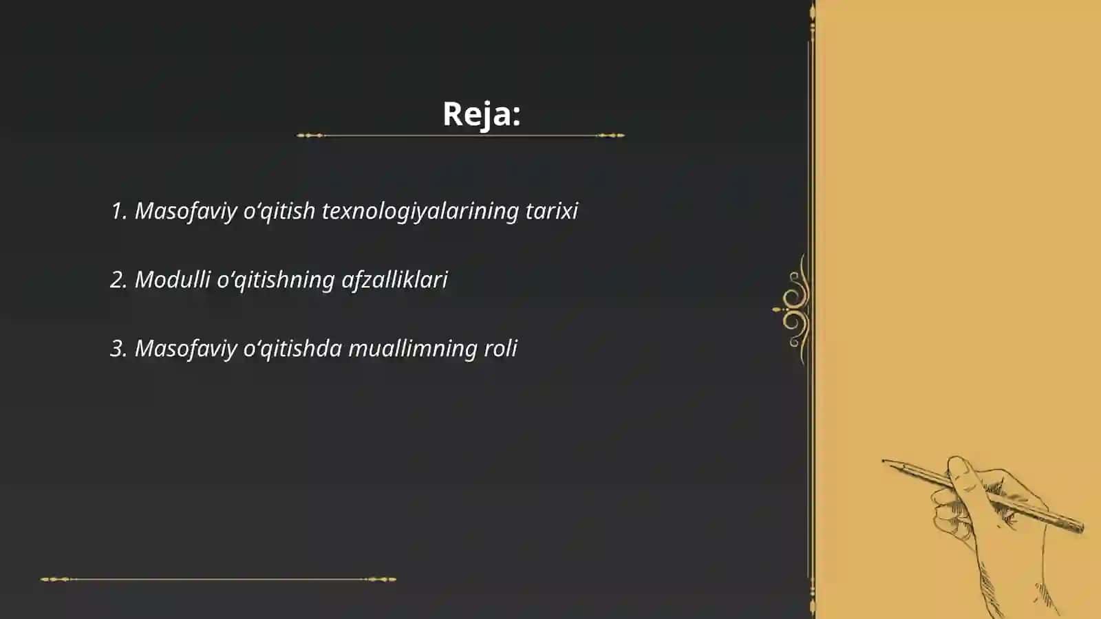 Modulli va masofaviy oʻqitish texnologiyasi 2