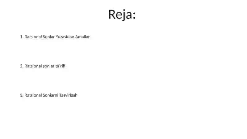 Ratsional sonlar 2