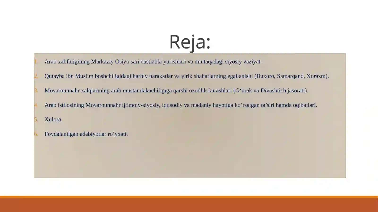 ARAB XALIFALIGINING MOVAROUNNAHRNI ZABT ETISHI: URUSHLAR, STRATEGIYALAR VA TARIXIY OQIBATLAR 2