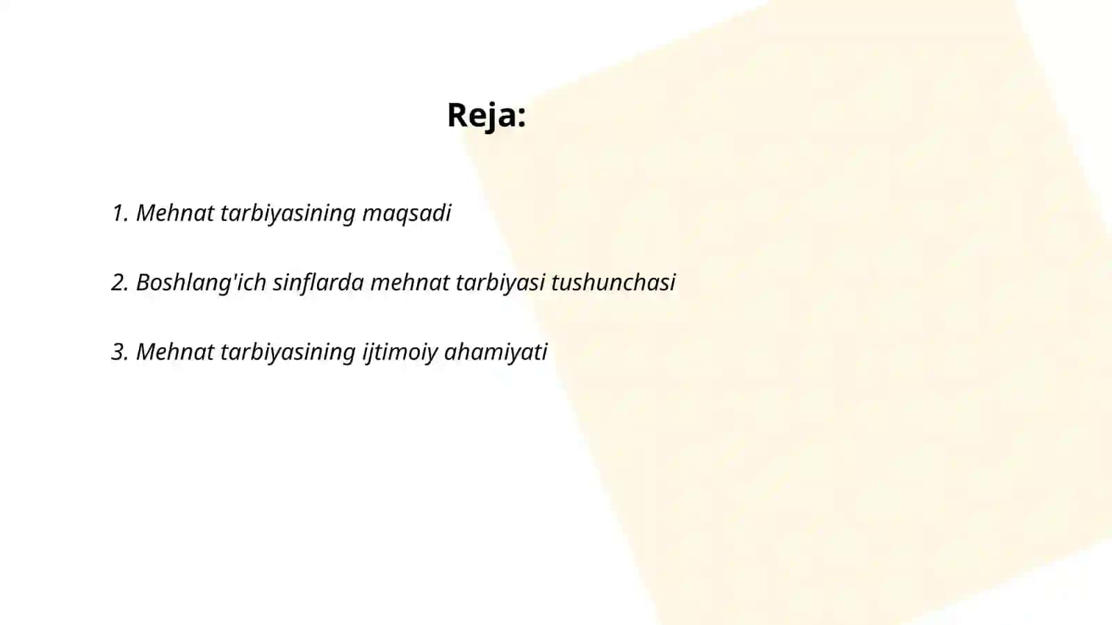 Boshlanģich talim yonalishi sirtqi 3 kurs 225-guruh talabasi Usmonova Fazilat 2