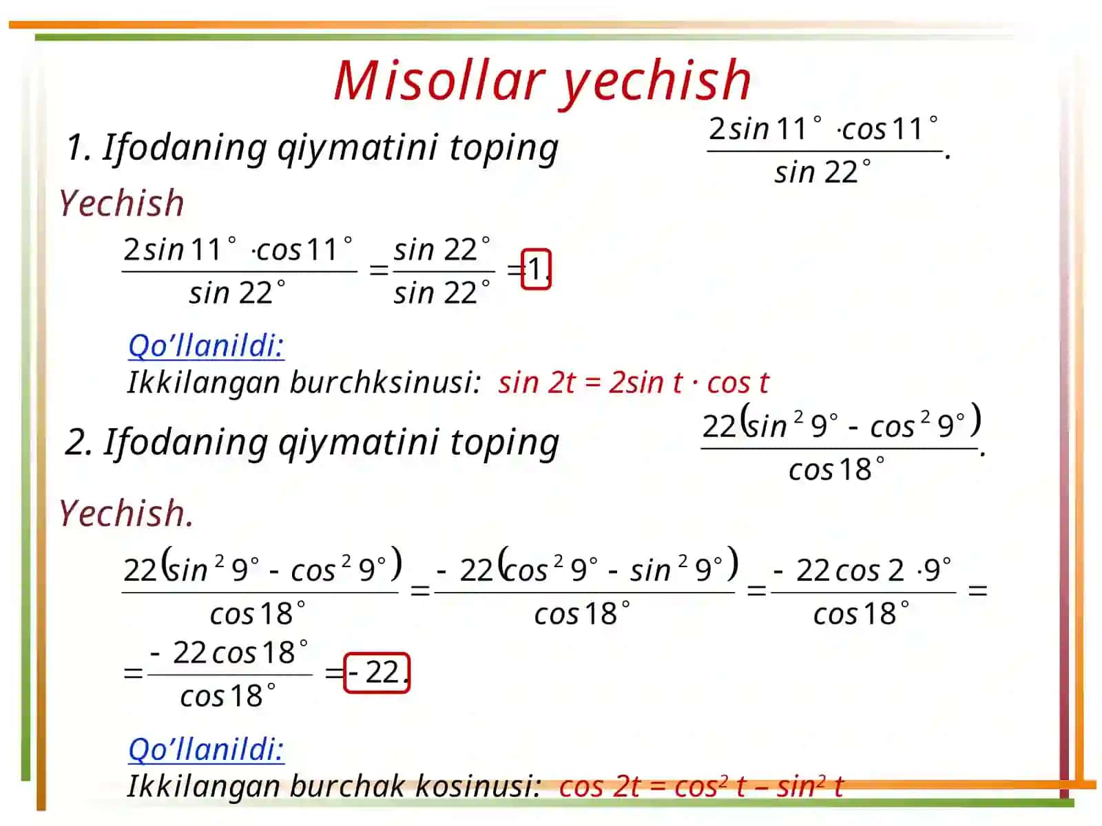Keltirish formular 2