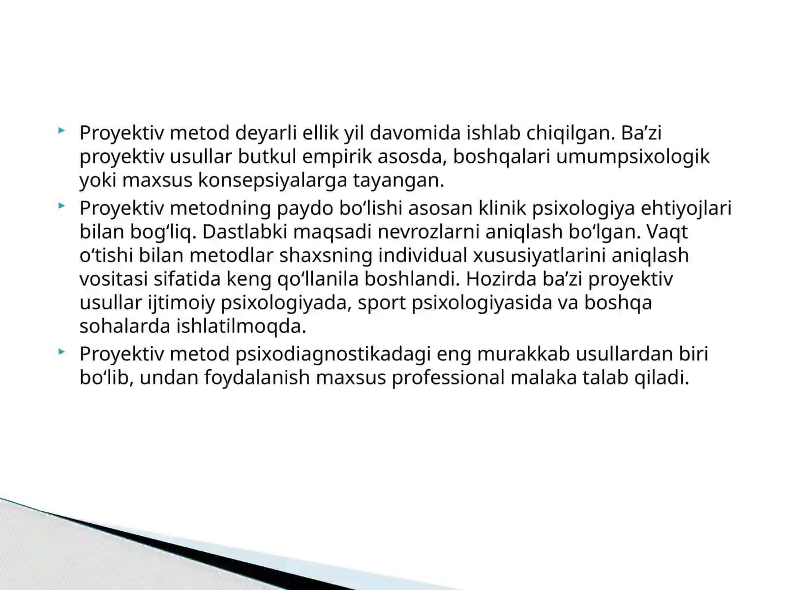 Proyektiv metod 2