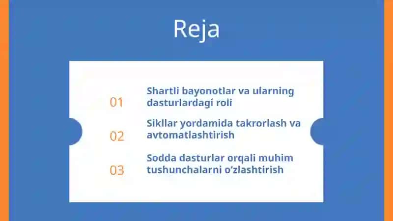 Python dasturlash tilida sodda dasturlarni tuzish 2