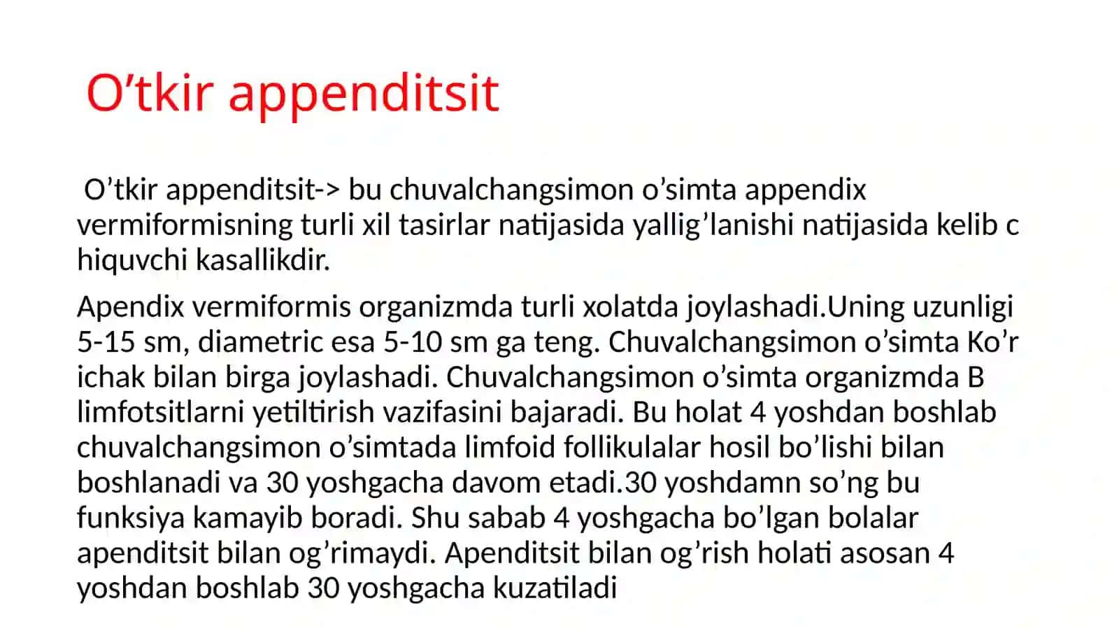 O’tkir appenditsit 2