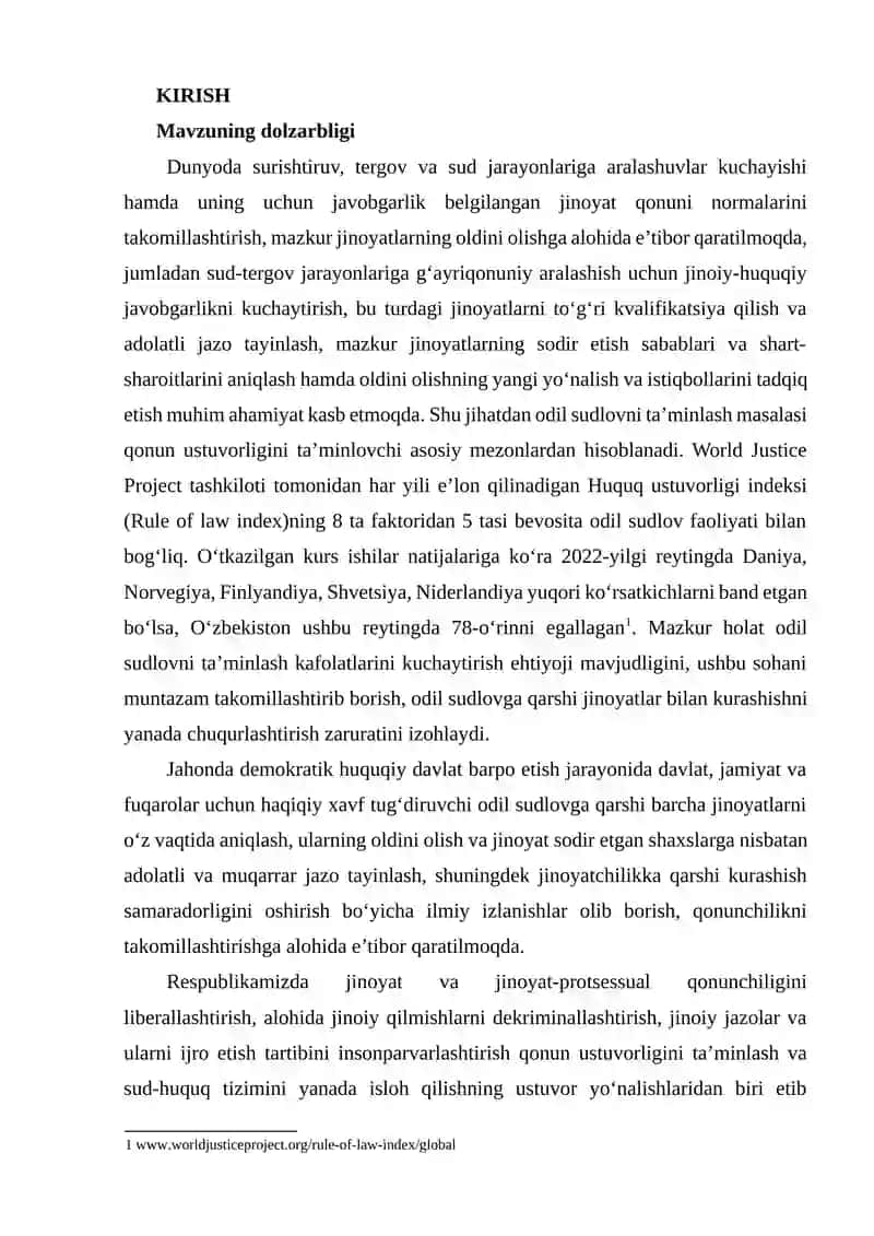 Mavzuning dolzarbligi 2