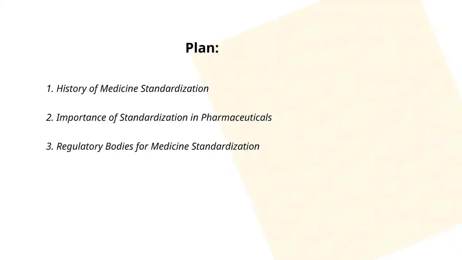 Standardization of medicines 2